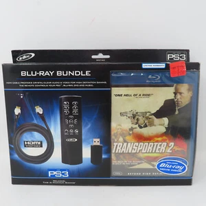 Blu-Ray Bundle For PS3 HDMI 8' Cable, Remote Control, & Transporter 2 Blu Ray - Picture 1 of 4