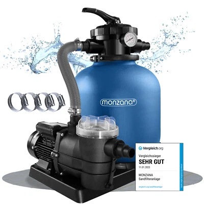 Sandfilteranlage Vorfilter XXL Tank 9960 l/h Filteranlage Pool Sandfilter - Bild 1 von 4
