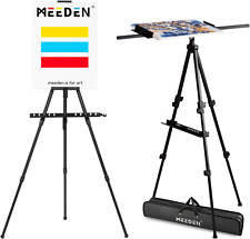 Aluminum Watercolor Field Easel with Carrying Case, Adjustable Portable Aluminum