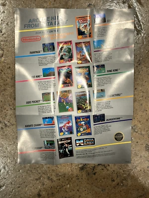 Data East USA - Nintendo Poster (1987)  12x16 - Image 1 of 4