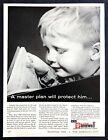 1960 Young Boy Reading photo Gamewell Master Fire Alarm Box vintage print ad