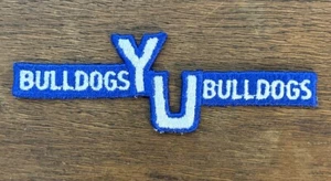 Parche de chaqueta con letras de 6" vintage de los Bulldogs de la Universidad de Yale - Imagen 1 de 3