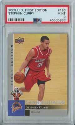 2009 Upper Deck First Edition Stephen Curry #234 Rookie RC PSA 9 - Image 1 of 3