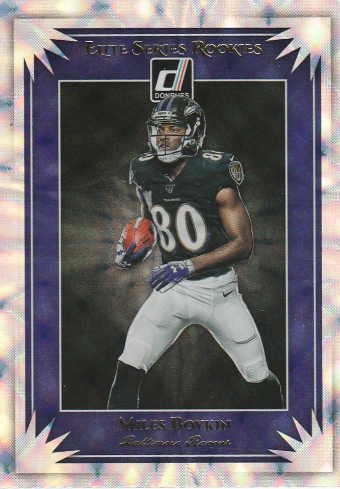 2019 DONRUSS MILES BOYKIN WR RAVENS #ESR-26 ELITE SERIES ROOKIES PRIZM SP - Image 1 of 1