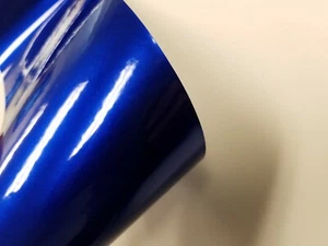 Gloss Dark Blue Vinyl Car Auto Vehicle Wrap Film Sticker Decal Sheet Roll - Picture 1 of 1