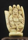 Chinese old natural jade hand-carved statue buddha pendant s