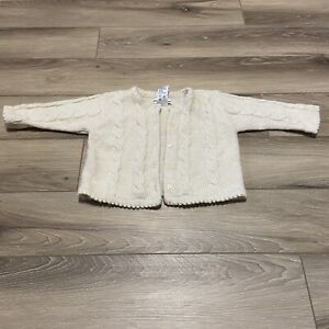 Gymboree Baby Girl 6-12 Months White Wool Sweater