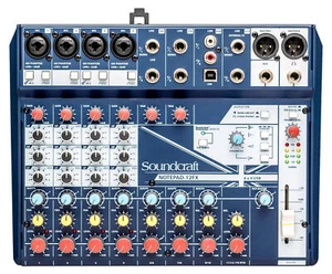 Soundcraft Notepad-12FX 12-Channel Recording Mixer w/ 4x4 USB DAW Interface + FX - Picture 1 of 6