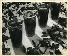 1971 Press Photo Ices drinks on a serving table for Summer season - neb67935