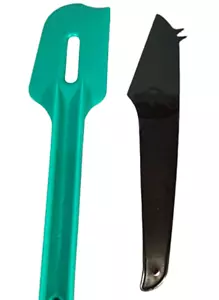 Cuchillo de queso espátula verde negro gadgets NUEVO - Imagen 1 de 5