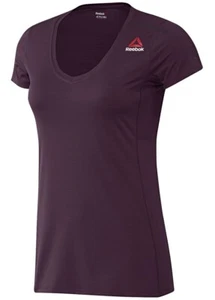 New Reebok Training T-Shirt Top - Purple - Ladies Womens Gym Running Fitness - Picture 1 of 1