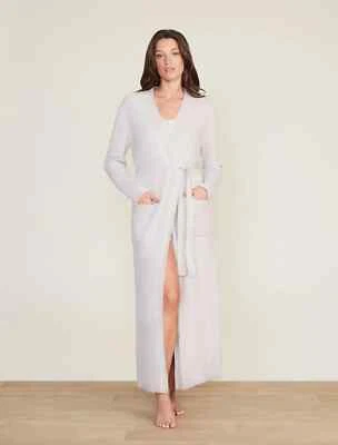 Nueva bata larga plateada para mujer Barefoot Dreams CozyChic Lite de $158 S/M Foto 1 de 4