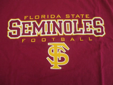 FLORIDA STATE SEMINOLES FOOTBALL STARTER BRAND XL GARNET TEE SHIRT NEW IN BAG Cover