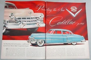 Pubblicità Cadillac 60 Special Sixty 1951 originale stampa a colori 2 pagine - Foto 1 di 1