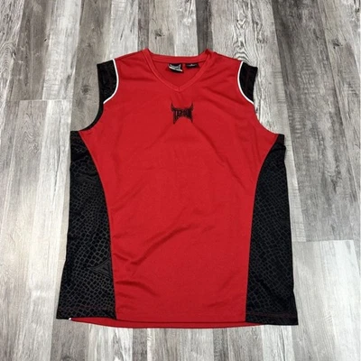 Talla XL - Camiseta deportiva Tapout para hombre negra/roja  Foto 1 de 3