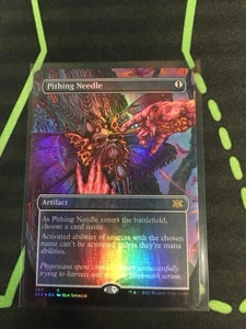 MTG Magic The Gathering Pithing Needle Foil 2X2 Rare Borderless Artifact - Picture 1 of 1