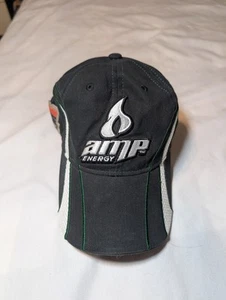 AMP Energy Dale Jr 88 Black Green White Nascar Cap Hat 25th Anniversary Hendrick - Picture 1 of 9