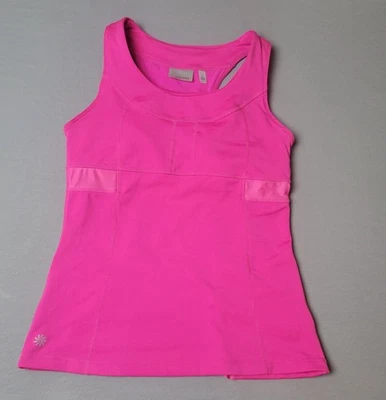 Бюстгальтер ярко-розовый женский Athleta Switchback размер S встроенный в бак - с карманами - Изображение 1 из 4