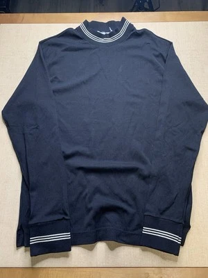 Camisa De Colección Años 60 Años 70 Cuello Rayas Negras Dobladillos Nylon Cuello Simulado Talla S/M Foto 1 de 4