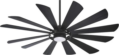 Minka Aire F870L-TCL Windmolen 65" Outdoor Ceiling Fan with LED Light and Remote - Image 1 of 2