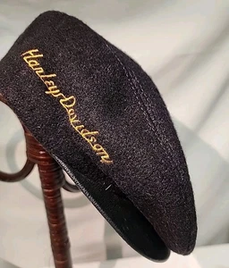 Gorra de noticiero Harley Davidson de lana vintage de los años 90 para mujer talla mediana - Imagen 1 de 11