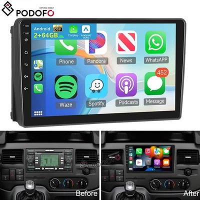 Autoradio Für Ford Transit 2006-2014 Android 15 GPS Navi WIFI BT CarPlay 2+64GB - Bild 1 von 4