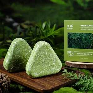 Nature Triangle Shampoo Bar%2CNature Green Soap Shampoo%2CUsman Grass Sham- - Picture 1 of 12