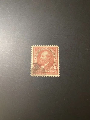 U.S. Scott #271 James Garfield 1895 6¢ Used Single Stamp NG HR - Image 1 of 2