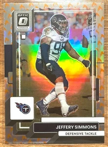 Donruss Optic 2022 - Jeffery Simmons - Fire Emoji Prizm SSP 🔥 - Imagen 1 de 2