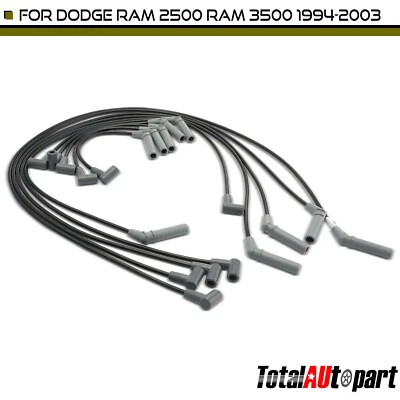 New 10Pcs Spark Plug Wire Set for Dodge Ram 2500 Ram 3500 1994 1995-2003 8.0L - Image 1 of 4