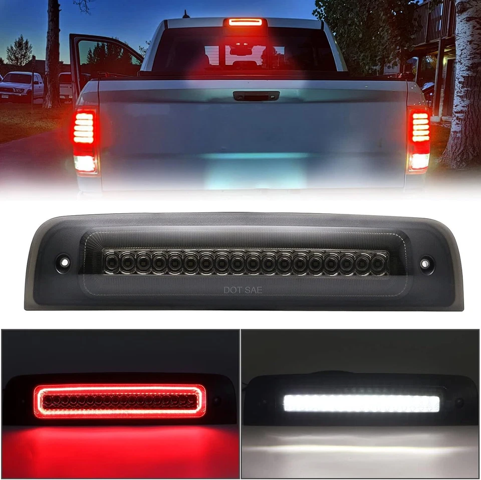 Smoked For 2009-18 Dodge Ram 1500 10-18 2500 3500 LED 3rd Tail Lights Brake Lamp - Bild 1 von 4