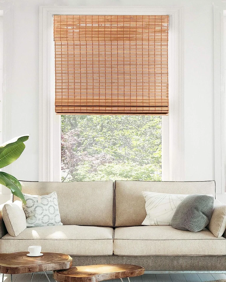 CHICOLOGY Bamboo Blinds Bamboo Shades Roman Shades for Windows Roman