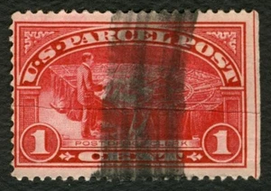 #Q1 1c Parcel Post: Post Office Clerk, Used [5]  **ANY 5=FREE SHIPPING** - Picture 1 of 1