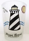 PISMO BEACH, CALIFORNIA  LIGHTHOUSE AND BEACH FROSTED  SHORT SHOT GLASS