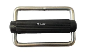 Boucle inox Pour Sangle 50 mm Coulisse en Nylon Noir - Imagen 1 de 1