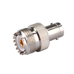 UHF female SO239 to BNC Jack adapter connector coupler For CB Walkie Talkie - Picture 1 of 3