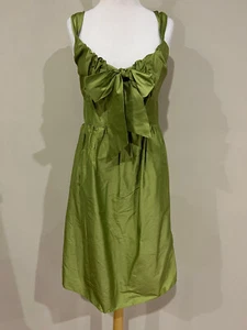 Suzi Chin for Maggy Boutique Silk Sleeveless Dress Spring Green Size 8 New NWT! - Picture 1 of 12