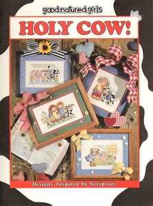 Holy Cow! Good Natured Girls Counted Cross Stitch Pattern Book - Imagen 1 de 1