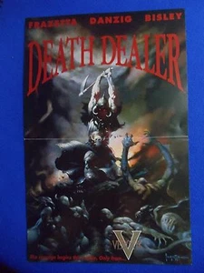 RARE VEROTIK DEATH DEALER PROMO POSTER FRAZETTA DANZIG BISLEY - Picture 1 of 1