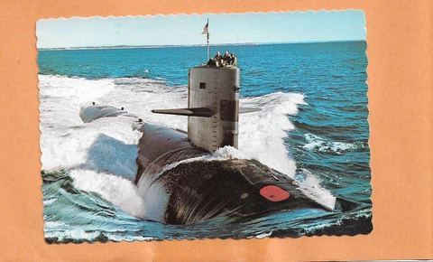 U.S.S. CAVALLA NUCLEAR ATTACK SUB  NAVAL POSTCARD Cover