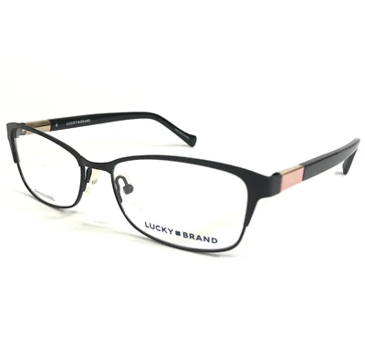Monturas de gafas Lucky Brand D119 NEGRO dorado rosa ojo de gato borde de alambre 53-16-140 Foto 1 de 4