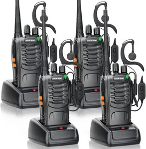 2/4X Baofeng Walkie Talkie BF-888S Radiotelefony Zestaw radiotelefonów ręcznych 16 kanałów - Zdjęcie 1 z 17