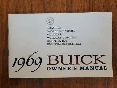 Buick LeSabre Wildcat Electra 1969 manual del propietario original Foto 1 de 3