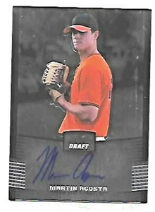 MARTIN AGOSTA   2012 LEAF METAL DRAFT AUTOGRAPH #BA-MA1 - Picture 1 of 1