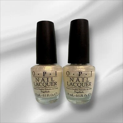 2 esmaltes de uñas OPI Ski Slope Sweetie HL E15 Iridiscent Pearl 0,5 oz cada uno Foto 1 de 2