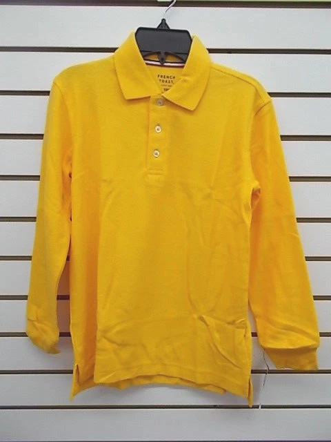 Boys French Toast Uniform/Casual Gray or Gold Polo Shirt Reg & Husky Sz 4 - 20H - Image 1 of 1