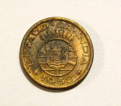 Portuguese India 1952 1 Tanga unc Coin - Image 1 of 4