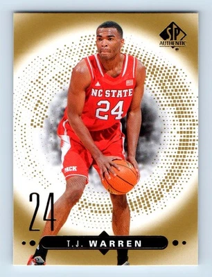 2014-15 SP Authentic Rookie Extended T.J. Warren NC State Wolfpack #R21 - Image 1 of 2