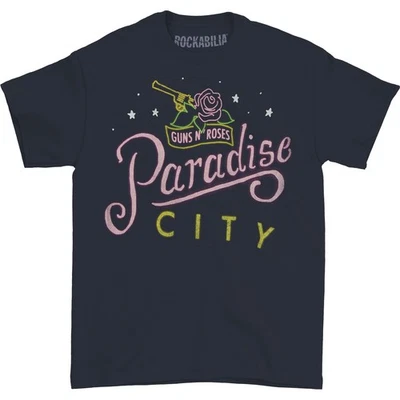 Camiseta para hombre Guns N Roses Sketch Paradise City X-grande azul Foto 1 de 2