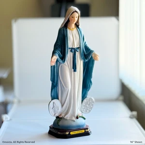 Our Lady of Grace Resin Statue - 16" Catholic Figurine | Virgen Milagrosa - Picture 1 of 5